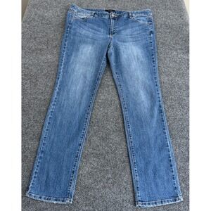 Daisy Fuentes Bootcut Jeans Womens Size 16 Malibu Wash Stretch Denim